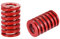 sourcing map 3D Drucker Form Feder 2Stk TM 20mm OD 30mm lange Spiralprägung mittlere Kompressionsform Form Federn für 3D Drucker elektrisch Teil Rot