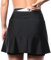 SECXEO Fahrradrock Damen Gepolstert Gel 5D Radlerhose, 2-in-1 Kurz Hose Radrock Damen, Fahrrad Frauen Hosenrock mit Tasche und Hoher Taille, Fahrrad Skort Damen mit Innenhose, Schwarz XXL