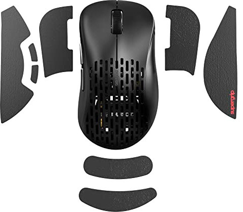 Pulsar Gaming Gears SUPERGRIP Griptape set for Xlite V2 medium Sweat Absorbing High Performance Anti Slip 3M adhesive no residue Mouse Grip tape Ultra-thin 0.5mm (0.02in)