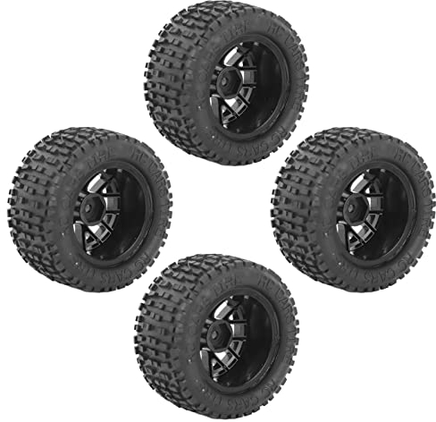 SUNGOOYUE RC Gummireifen, 4 Stück Universal Truck Wheel RC Ersatzteil für 1:14 1:16 1:18 Automodell