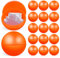 25 Pezzi Di Ricambio Bingo Palline：4cm palline apribili per sorteggio Plastica Vuote Apribili Per Giochi Di Festa Eventi E Decorazioni Facili Da Trasportare E Conservare da Riempire per Regali Festa