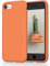 OitiYaa Liquid Silicone Case Compatible with iPhone SE 3/2 (2022/2020), iPhone 8/7 Case, 4.7 Inch, Soft Ultra Slim Protective Shockproof Phone Case with Anti-Scratch Microfiber Lining，Papaya Yellow