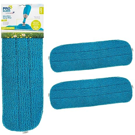 HOMESHOPA 2 Pack Microfiber Spray Mop Head Replacement Cleaning Pads, Suitable for Wet & Dry Mops, Reusable, Easy to Clean, Machine Washable