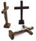 Yooghuge 1 PCS Table Cross Wooden Catholic Cross With Stand Religious Christian Crucifix Church Decoration Home Shelf Ornaments Table Cross (Random colour)