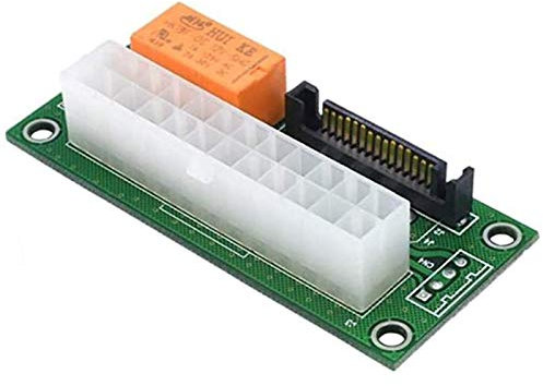 NATHA Power Board Dual PSU Multiple Power Netzteil Adapter Add2Psu mit Sata ATX 24Pin zu 4Pin Anschluss für