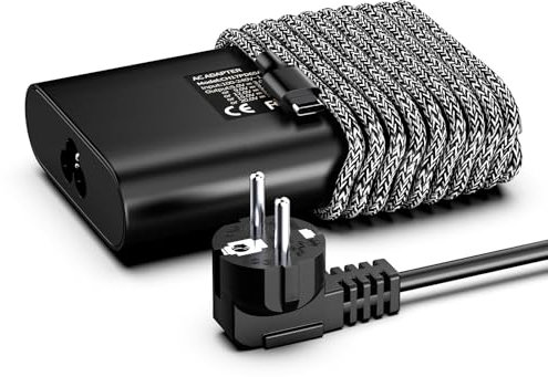 65W Cargador HP USB C Ordenador Portatil para HP Chromebook, Spectre X360, Spectre, Elitebook x360, Elitebook, Envy, Elite x2, ProBook Tipo C AC Adaptador