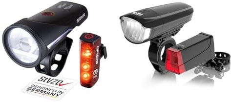 SIGMA SPORT - Aura 100 / Blaze LINK Set | Fahrradbeleuchtung vorne und hinten & DANSI Fahrradleuchten-Set StVZO I LED-Fahrradlicht I Rad-Licht hell vorne + hinten