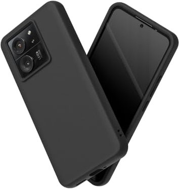 RhinoShield Case kompatibel mit [Xiaomi 13T/13T Pro] | SolidSuit - Stoßdämpfende & schlanke Schutzhülle mit Premium Finish - 3.5 Meter Fallschutz -Schwarz