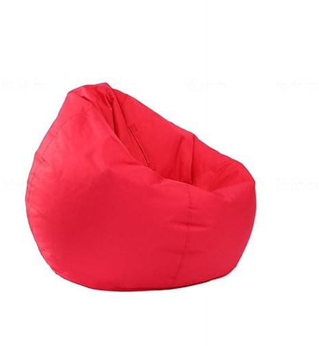 Sitzsack Sitzkissen Sitzsack-Stuhl, Gamer-Sitzsack, Sitz Für Wohnzimmer, Innen- Und Außenbereich, Wasserdichter Oxford-Stoff, Einfache Reinigung, Langlebig, Bequem (Ohne Füllstoff),Rot,80Cm*90Cm
