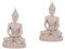 Kisangel 2St -Buddha-Statue Buddha-Skulpturen Aquarienlandschaftsverzierung heim Aquarium-Buddha-Statue Wasserlandschaft Dekoration Wohnkultur Ornament Aquarium Buddha-Statue Glas