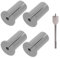 Lot de 4 passe-câbles Starlink - Passe-câbles muraux pour routeur de câble Starlink et adaptateur Ethernet - Gris