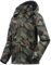 ANAYSN Herren Regen Jacke mit Kapuze wasserdicht leichte Jacke und Reißverschlusstaschen Regenmantel für Outdoor Camping Wandern (Camo, L)