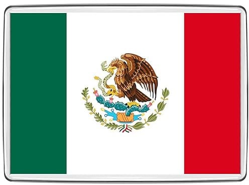 Pixly® Mexico Flag Fridge Magnet Large Jumbo Size Mexican Keepsake Country Souvenir Novelty Refrigerator Magnets Gift