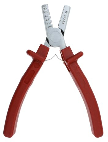 Afeld Elektro Crimpzange für Aderendhülsen 0,25 bis 2,5 mm² I Aderendhülsenzange, Presszange, Krimpzange, Quetschzange, crimping pliers, crimping tool