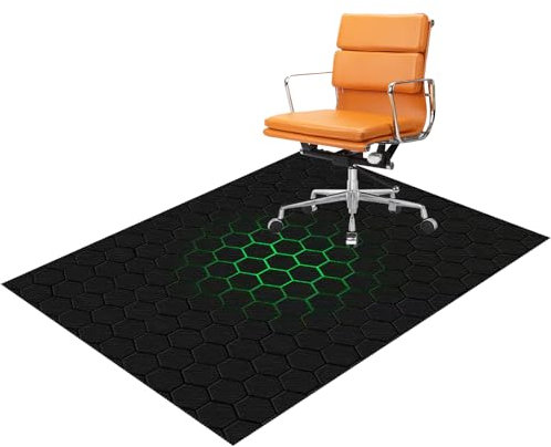 70 x 100 cm Tappeto Sedia Gaming, Tappetino Antiscivolo, Tappeto per Sedia Ufficio, Tappeto Protettivo Salvapavimento, Tappetino per Sedia da Ufficio Protezioni per Laminato, Parquet, Piastrelle