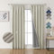 Joydeco 100% Verdunkelungsvorhänge Leinen Gardinen mit Kräuselband 2er Set H245xB140cm Hellbeige, Thermovorhang Kälteschutz Blickdicht Schallschutz Ideal für Wohnzimmer passt zu Schienensystemen