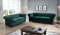 Easy4You Chesterfield Flaschengrün Set 3-Sitzer + 2-Sitzer Sofa Sofas für Wohnzimmer Sofagarnituren mit Holzfüße Set Sofas & Couches