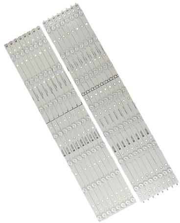 TVAAGHBCBR Striscia LED da 16 Pezzi Compatibile for TV Philips 65'' LB-PC3030-GJUHD658X14ADM2-R/LH 65PUS6121 65PUF6656 LD65P19U 65ADM2-L 65ADM2-R