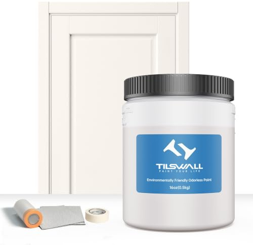 TILSWALL Pintura Madera Marfil 600 ml lista para usar sin diluir y duradera | Base agua, bajo olor y bajo VOC, gran adherencia y alta resistencia para madera, muebles y metal W150