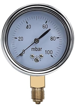 0-16mbar 50mbar 60mbar 100mbar 200mbar Kalibrierbare mbar Druckmessgerät mbar Messgerät Einstellbares Gasdruckmessgerät Manometer Digitales Druckmessgerät (0-1000mbar)(0-100mbar)