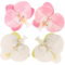 2pairs Flower Shoe Clips: Artificial Orchid Flower Shoes Buckle Sandals High Heels Decoration - for Women Summer Beach Wedding Party Accessories