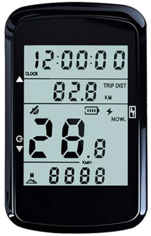 Tomedeks 1 Stück 2,4 Zoll Farb-LCD-Touchscreen GPS Fahrradcomputer, Offline-EU-Karte,Fahrrad Tacho, Kompatibel mit Fahrrad-Radar, Lange Batterielaufzeit,Zubehör