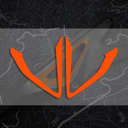 Adesivi Moto per Duke 790 890, Adesivi Racing Motorcycle Decals, Adesivi Faro Serbatoio per Duke 890 790 2021 2020 2019 2022 (Telaio - Arancione)
