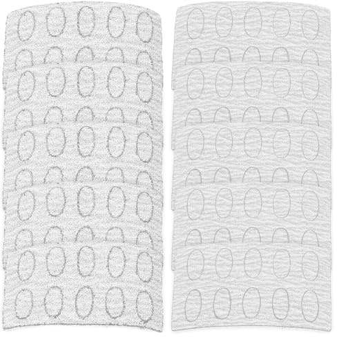 ABOOFAN 10 Blatt Teiliges Ovaler Maniküre Sandpapier Pads Grob und Fein Exfolierende Polierscheiben für Pediküre Nagelpflege und Entfernung von Hornhaut Sowie Abgestorbener Haut Langlebig