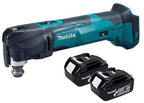 Makita DTM51Z 18V Li-Ion Multi-Tool LXT Keyless Blade Change with 2 x 3.0Ah BL1830