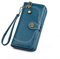 RRANCharltu Portefeuille Femme Grande Capacité Porte Monnaie Femme Cuir Portefeuilles et Porte-Cartes avec Fermeture Éclair, Compartiments Cartes et Poche Téléphone