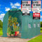 BRAST Serre de Jardin 6m2 (3x2) extrêmement stable - 4 tailles diff. - : Tubes d’acier galvanisés et Film spéciale de175 g/m2 aération optimale, montage rapide - serre de jardin tunnel