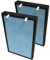 PUREBURG PB-P01F Lot de 2 filtres de rechange compatibles avec purificateur d'air Pro Breeze PB-P01, filtre HEPA H13 à 4 étapes, filtre à air au charbon actif