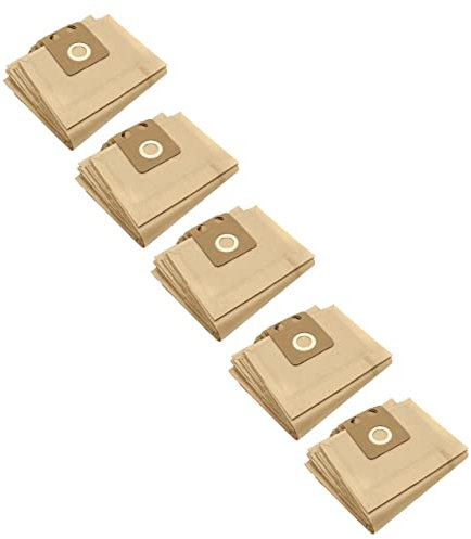 vhbw 50x sacs compatible avec Nilfisk/Alto VC300 Hepa, VC 300 Hepa, VP 300, VP 300 / VP300, VP300 Hepa aspirateur - papier, marron