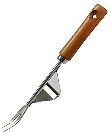 Tumnea Désherbeur Manuel avec Manche en Bois Désherbage des Racines, Outil de désherbage Manuel Extracteur de Mauvaises Herbes Outil de Jardinage Simple pour désherber et Creuser pour la Plantation