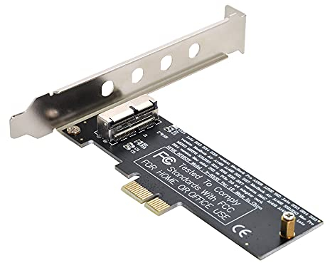 NFHK PCI Express PCI-E 1X auf 12+16Pin 2013-2017 Mac Pro Air SSD Konvertierungskarte für A1493 A1502 A1465 A1466
