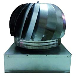 Fumaiolo eolico base quadrata 27 x 27 cm