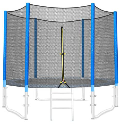 Trampolin Ersatznetz Ø 244 305 366 cm 6/8 Stangen, Trampolin Sicherheitsnetz Ersatz Netz, Rundes Schutznetz