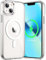 JETech Magnetisch Hülle für iPhone 13 Mini 5,4 Zoll Kompatibel mit MagSafe Kabellosem Laden, Stoßfest Handyhülle, Schutzhülle Kratzfeste Transparent Rückseite (Durchsichtig)