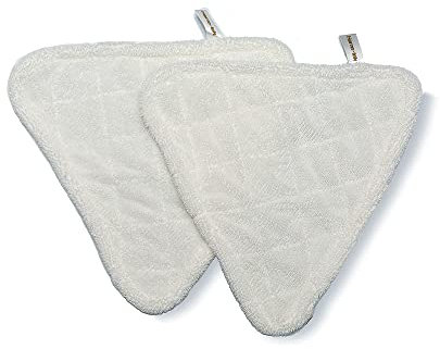 Home-Tek JAL703MP2 Pack of 2 Optimus 3 Triangular Replacement Microfibre Mop Pads for the JAL701 Optimus 3 Triangular Steam Mop Head. 100% Genuine Spare Parts.