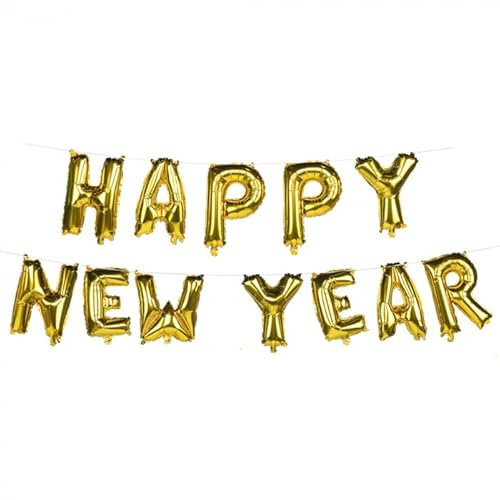Folienballongirlande Folienballon Girlande Happy New Year Silvester Silvesterparty