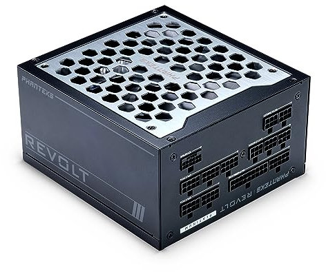 Phanteks Revolt 1200W Platinum, ATX 3.0, PCIe 5.0, vollmodular - 1200 Watt, schwarz