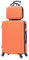 CELIMS - Hartschalenkoffer Lightweight Medium 24 + Kulturbeutel | Mittlerer Koffer 4 Räder + Hartschalen-Kosmetiktasche | 20kg Koffer | Trolley + Vanity | Orange