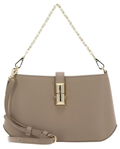 SEIDENFELT MANUFAKTUR Umhängetasche Handtasche Lilla Ro Little Shoulderbag Light Taupe/Gold