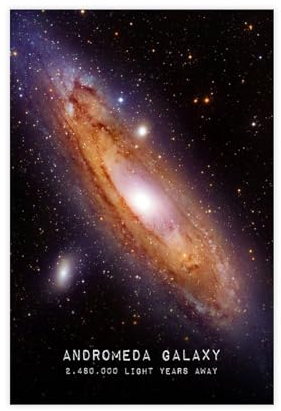 Kosmos The Andromeda Galaxie-Poster, Leinwand-Poster, Schlafzimmer, Dekoration, Landschaft, Büro, Raumdekoration, Geschenk, 50 x 75 cm