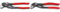 Knipex Cobra® High-Tech Water Pump Pliers Wrench - Grey Atramentized, Non-Slip Plastic Coated, 180 mm