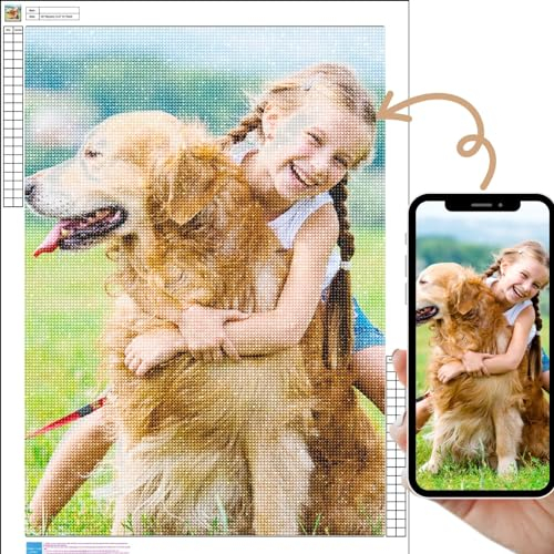 Dr Custom 5D Diamond Painting Personalisiert, Individuelles Design für Erwachsene, Geschenkidee für Feiertage und Geburtstage