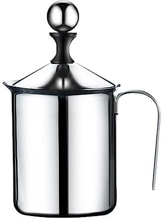 Frullino Montalatte Montalatte Manuale In Acciaio Inossidabile Montalatte Manuale Per Schiuma Di Latte Monta Latte(17 * 9cm)