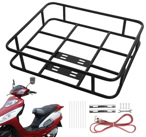 Porte-bagages pour vélo - Grand porte-bagages pour vélo, porte-bagages arrière léger | Porte-vélos arrière universel réglable avec panier, porte-bagages de tourisme à dégagement rapide pour nous