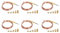 Yeihhtuk 6X Universell Gasherd Thermoelement mit 30 StüCke Muttern Heizung Gasbrenner Thermoelement Adapter