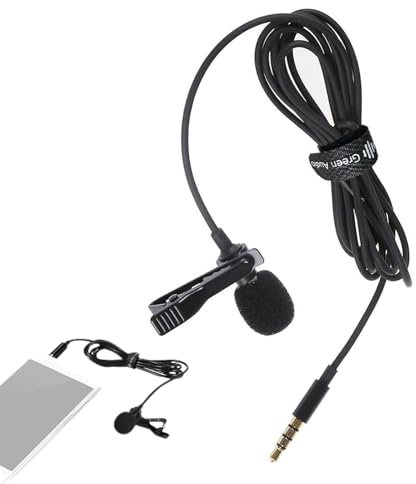 Lavalier Micrófono - Transmisores de micrófono, de micrófono compacto de auriculares | Micrófono de solapa multiusos con amplificador de voz para actuaciones profesionales en escenario,
